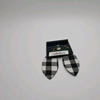 Buffalo Check Earrings Hunters Feather Leaf Metal Jewelry WH - Alicia, Arkansas