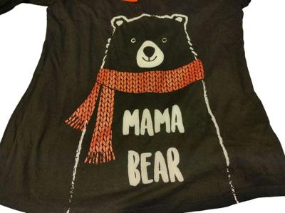 Black Mama Bear Pajama Sweatshirt  Women NWT - Thumbnail 4