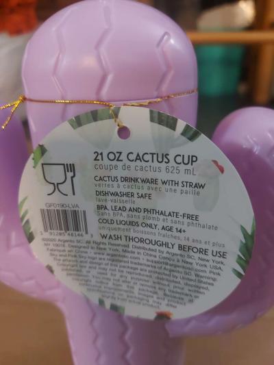 Pink Sky Lookin Sharp Cactus Cup 21 oz - Thumbnail 2