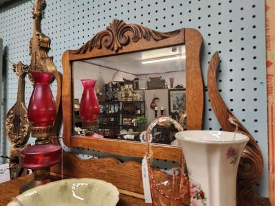 Beautiful antique oak chest 5 drawer dresser - Thumbnail 4