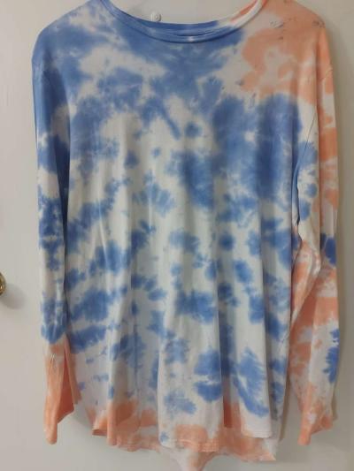 PacSun Scallop Fit Tie Dye Hoodie Size L Beach Casual Surfin - Thumbnail 2