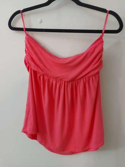 NY  CO New York and Company Pink Flowy Strapless Top Size M - Thumbnail 3