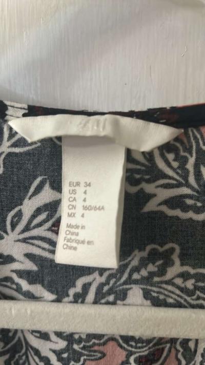 HM Deep VNeck Long Sleeve Draw String Waist Floral Romper Si - Thumbnail 6