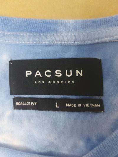 PacSun Scallop Fit Tie Dye Hoodie Size L Beach Casual Surfin - Thumbnail 4