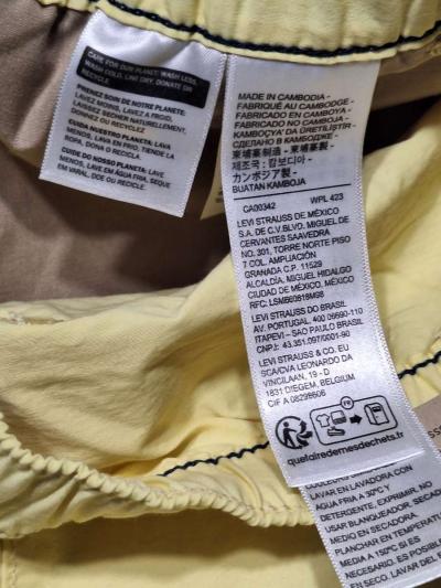 Levis MOOD YELLOW Mens XX Chino Easy 6 Shorts Size L - Thumbnail 4