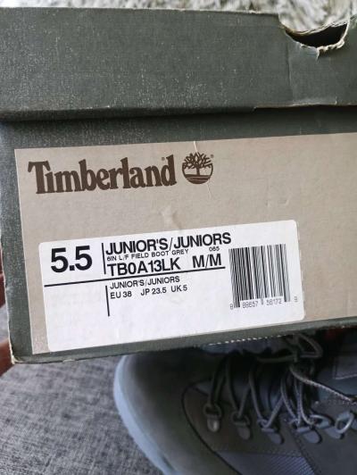 Timberland Gray Nubuck Lace Up Waterproof Ankle Boots  Size - Thumbnail 3