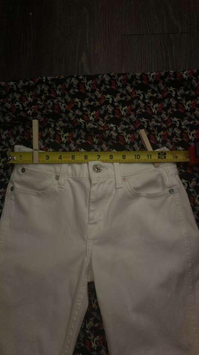 7FAM 7 For All Mankind White Jeans Size 24 - Thumbnail 3