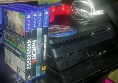 two PS4 consoles 5 games and one controller - Thumbnail 1