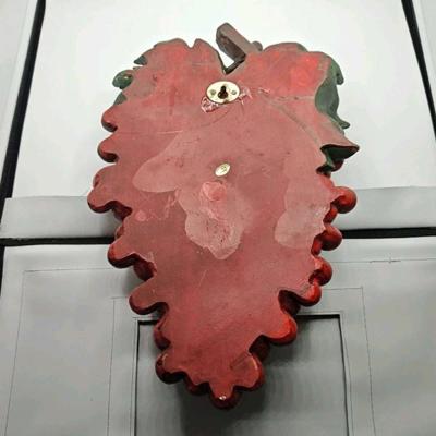 Vintage Beautiful Large Touch Of Class Resin Red Grape Wall - Thumbnail 3