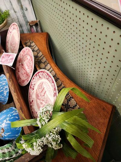 Vintage 2 drawer half moon console table - Thumbnail 5