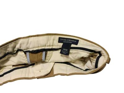 Daniel Cremieux Classic Mens Tan Dress Pants Size 33 x 30 - Thumbnail 3