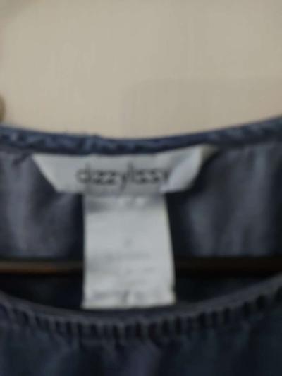 DizzyLissy Lightweight Denim Ruffle Top Size M Boho Festival - Thumbnail 2