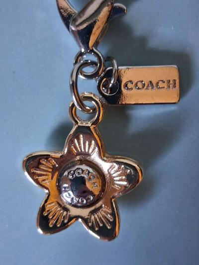 COACH FLOWER BAG CHARM KEYCHAIN OR ZIPPER PULL - Thumbnail 5