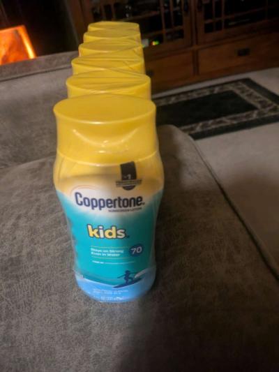 6 pack coppertone kids 70 sunscreen sealed rapped in plastic