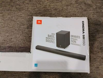 JBL CINEMA SB550 SOUND BAR WITH SUBWOOFER 250W POWER OUTPUT - Thumbnail 1