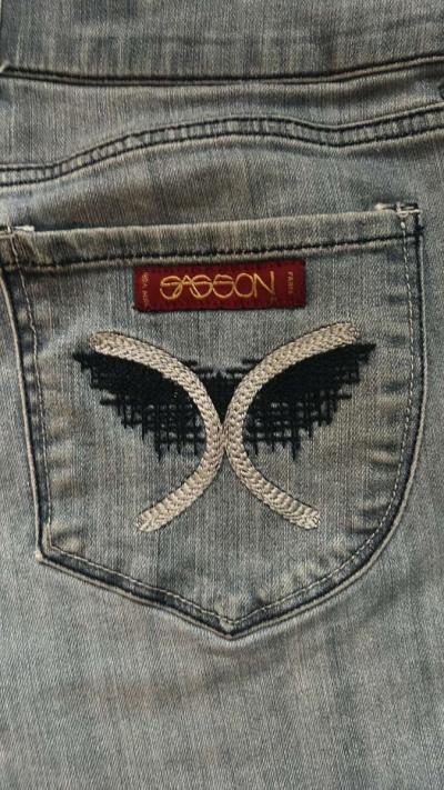 Vintage SASSOON Jeans Ooh La La Bootcut Boogie Lace Trim Hig - Thumbnail 6