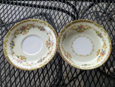 Vintage Noritake China Bowls and Saucers - Thumbnail 1
