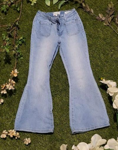 Light Wish Kids Flare Jeans