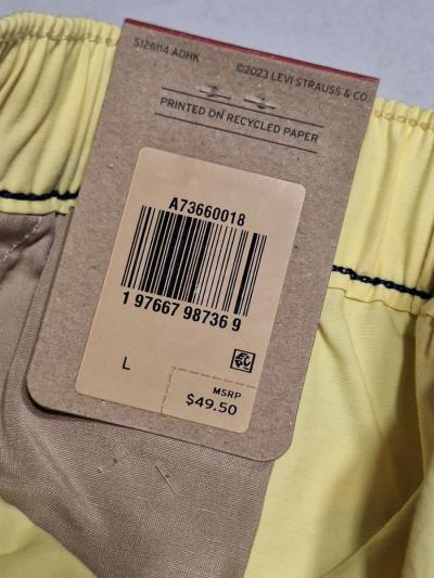 Levis MOOD YELLOW Mens XX Chino Easy 6 Shorts Size L - Thumbnail 5