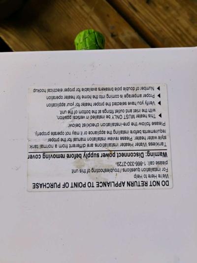 powerstar  electric tankless hot water heater - Thumbnail 3