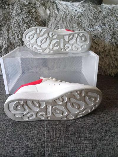 Alexander McQueen White Leather Sneakers 462214 size US 85 f - Thumbnail 4
