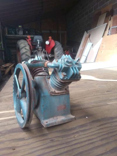 single and double pump air pump oil cooled