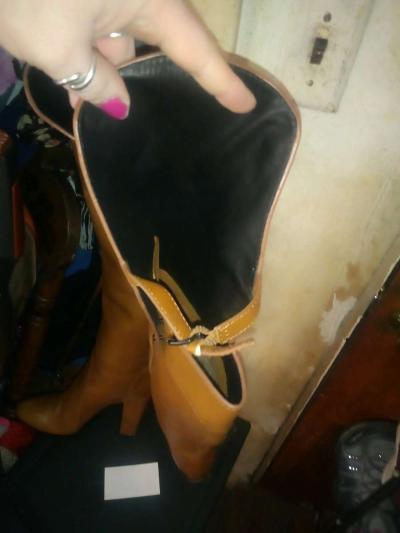 ORA over the knee tan boots - Thumbnail 4