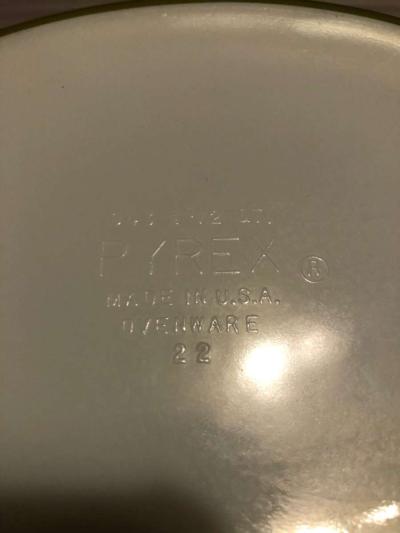 Pyrex 1 and half inch it is green with flowers on it - Thumbnail 3