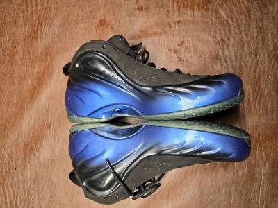 Nike Mens Zoom Foamposite Lite size 9 BlackDk Neon Royal - Thumbnail 4