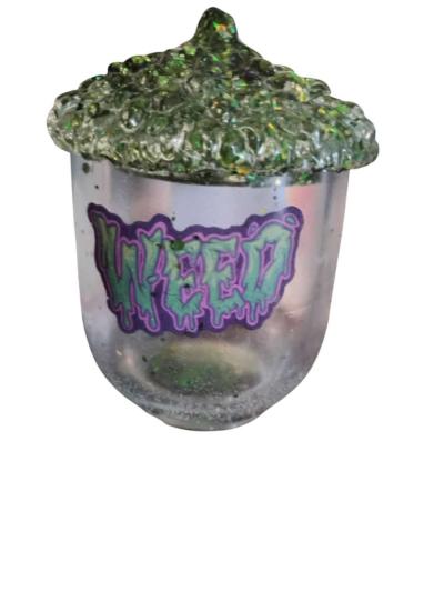 2sided acorn pot jar large - Thumbnail 2