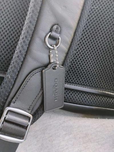 black leather Coach backpack - Thumbnail 2