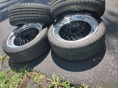 BBS alloy wheel with tire excellent condition See picture fo - Thumbnail 4
