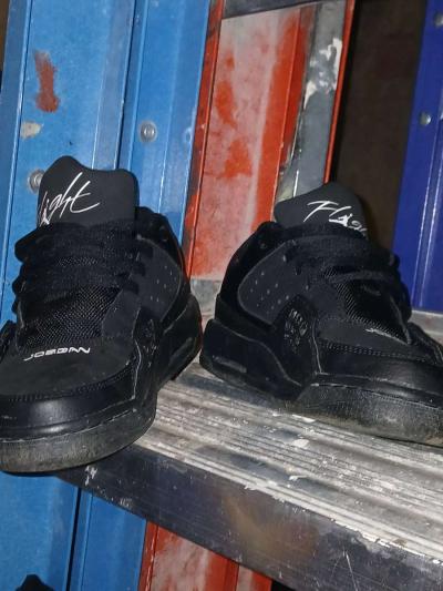 NIKE AIR JORDAN SC1 LOW SHOES 599930010 BLACK WHITE - Thumbnail 3