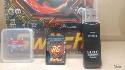 R6SWITCH gaming card with USB card reader and preloaded - Thumbnail 1