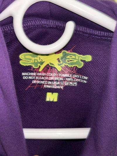 Purple sp5der hoodie - Thumbnail 2