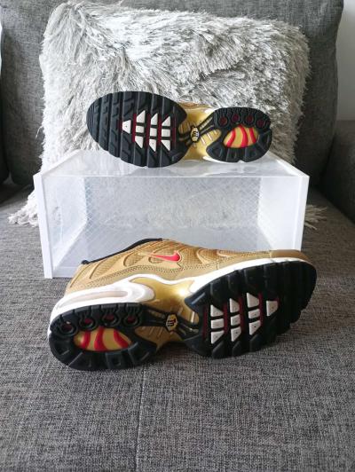 Nike Air Max Plus TN BG Metallic Gold Red Reflective Sz 65y - Thumbnail 6