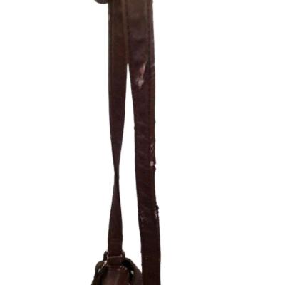 Generic Unbranded Brown Faux Leather Crossbody Purse - Thumbnail 5