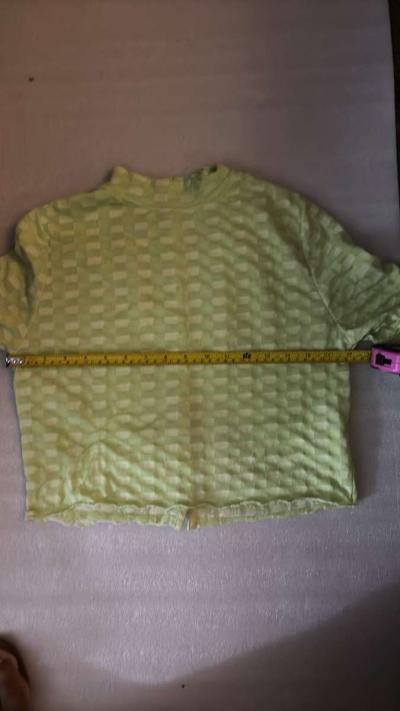 Free People Mock Neck Textured Button Closure Back TShirt Si - Thumbnail 6