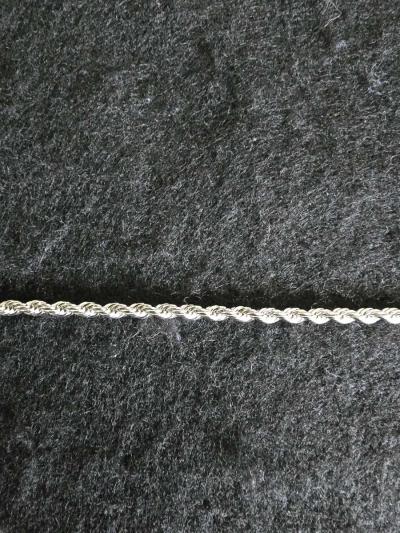 925 Sterling Silver Twisted Rope Bracelet - Thumbnail 2