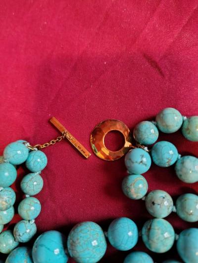 Estate Turquoise Necklace Sonia - Thumbnail 3