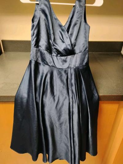 Max Tino Satin Fit N Flare Midi Dress - Thumbnail 1