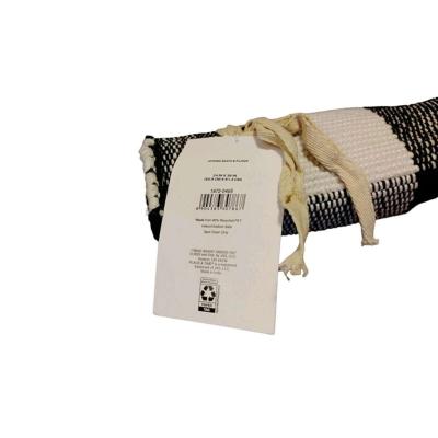 Spring Black  White Handloom Rug by Place  TimeNew 24 x 36 - Thumbnail 2