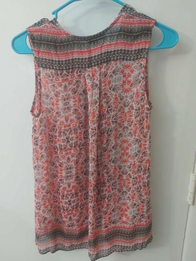 Lucky Brand Womens Printed Border Tank Size S - Thumbnail 4