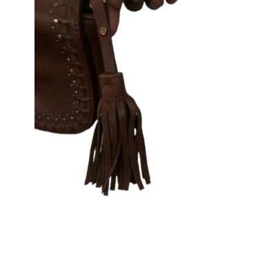 Generic Unbranded Brown Faux Leather Crossbody Purse - Thumbnail 2