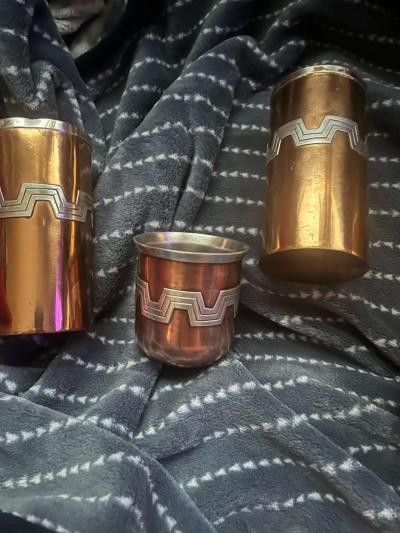 copper and silver Teaset - Thumbnail 5