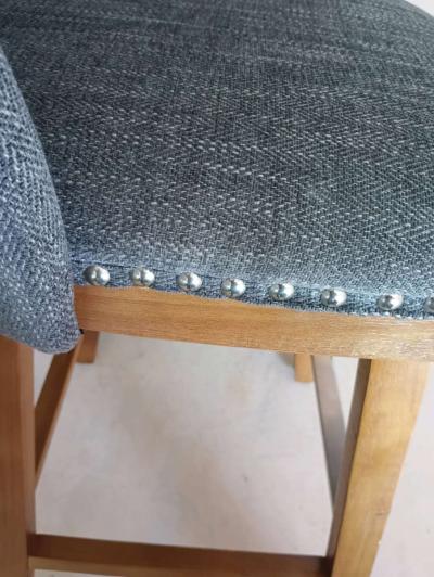 Julia Set of 2 Transitional Upholstered Counter Stools  Free - Thumbnail 4