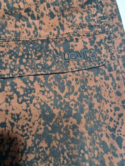 Levis Trail Cargo Shorts Mens Size small 6 Brown Print Draws - Thumbnail 3