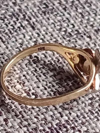 10k Rose Gold ring size 6 for women - Thumbnail 5