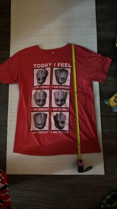 Marvel Today I am Groot TShirt Red Size M Guardians of the G - Thumbnail 4