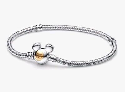 PANDORA MOMENTS DISNEY 100TH ANNIVERSARY SNAKE CHAIN BRACELE - Thumbnail 2